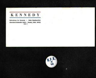 2 Robert F.  Bobby Kennedy Items From 1968 Presidential Hopeful Campaign