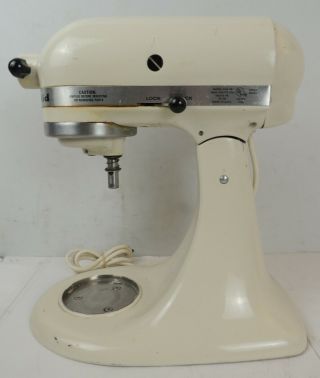 Vintage Kitchenaid K45ss Classic 250 Watt 4 1/2 Quart Stand Mixer,  Almond Cream