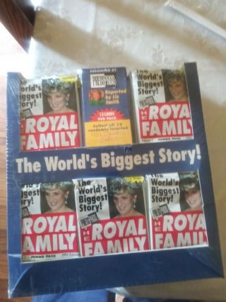 The Royal Family Trading Cards 1993 Princess Diana Jumbo Box (50) Packs