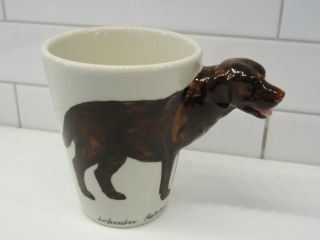 Blue Witch 3d Labrador Retriever Dog Ceramic Detailed Hand Crafted Coffee Mug