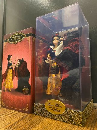 Disney Store Fairytale Designer Limited Ed.  Snow White And The Witch Doll Set