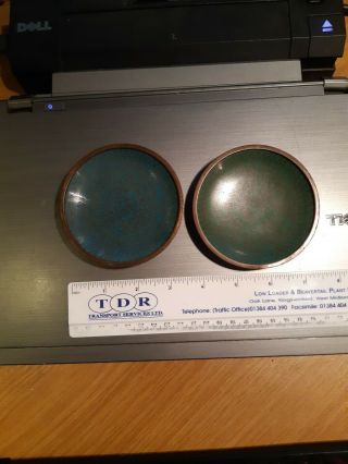 2 X Vintage Chinese Cloisonne Enamel Pin Dish