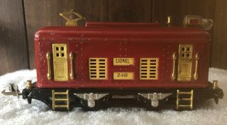 Vintage Lionel Pre - War No.  248 Locomotive Red