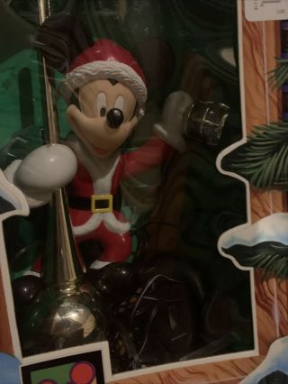 Disney Mr.  Christmas Mickey Mouse Lighted Animated Tree Topper 1995