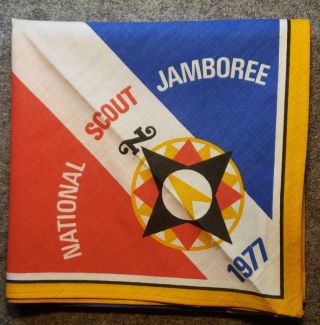 1977 National Scout Jamboree Neckerchief - Boy Scouts Of America/bsa