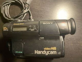Vintage Sony Video Camera Recorder Hi8 - Ccd - Tr500 Ntsc