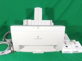 Vintage Apple Color Stylewriter 2400 Computer Inkjet Printer W/ Ink M2841