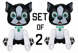 (set Of 2) 24 " Pug Puppy Dogs Inflatable - Inflate Blow Up Toy Party Decoration