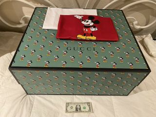 Gucci Mickey Disney Box W/ Dust Bags 22” High X 26” Wide X 11.  5 Deep.  Jumbo Size