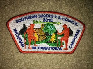 Boy Scout Southern Shores 2016 International Michigan Council Strip Csp Patch