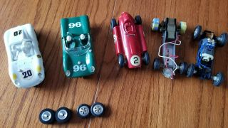 Vintage 1/32 Scale Slot Cars With Some Parts