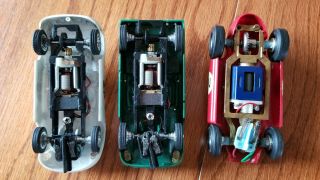 VINTAGE 1/32 SCALE SLOT CARS WITH SOME PARTS 3