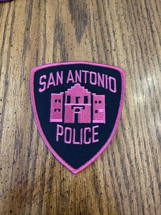 San Antonio Breast Cancer Pink Patch Project Texas Police Patch Tx