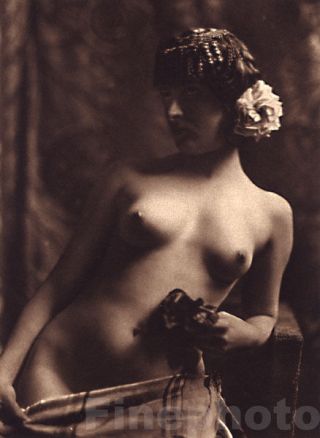 1925 Vintage Print Germany Female Nude Woman Photo Fine Art Deco Heinrich Maas