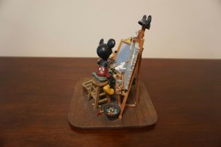 “Mickey - - Self - Portrait” Mickey Mouse and Walt Disney Self Portrait Figurine 3