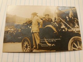 Rppc Real Photo Postcard President Taft At Encampment Rochester 1911