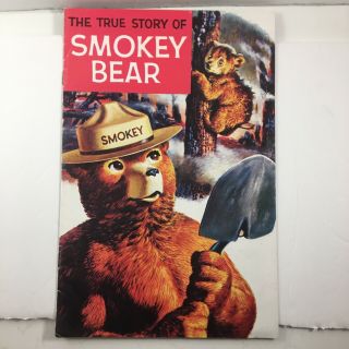Vintage 1969 The True Story Of Smokey The Bear Comic Book