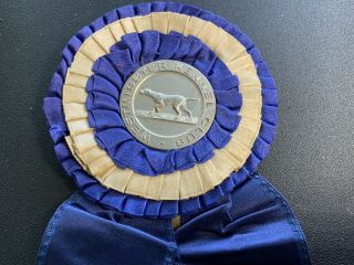 Vintage 1944 WESTMINSTER KENNEL CLUB AKC BEST OF WINNERS DOG Ribbon York NY 2