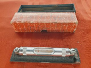 Vintage Starrett 98 - 6 Machinist Level 6 " 2 Vials W Orig Box