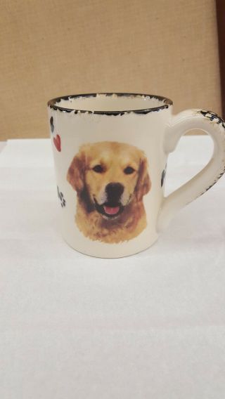 Golden Retriever Large Ceramic Mug