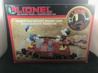 Lionel 8 - 87207 Mickey & Donald Handcar Ln/box - Packages Never Opened