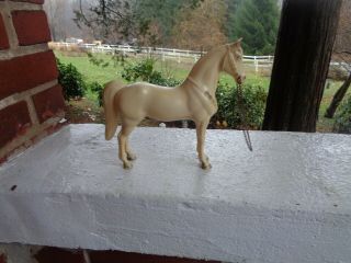 Vintage Breyer Reeves Horse Pony With Chain Bridle Western Cowboy Toy Model