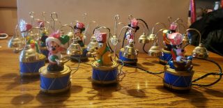 Vintage 1992 Mr Christmas Disney Mickey’s Marching Band Musical Bells 35 Songs
