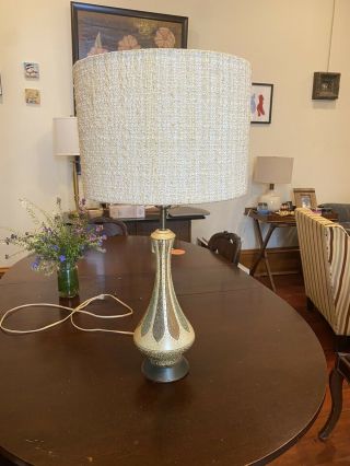 Vintage Mid - Century Quartite Creative Genie Table Lamp With Shade
