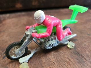 Vintage Hot Wheels Redline Era Rrrumblers High Tailer Green Pink Rider Rumblers