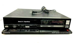 Sanyo 7250 Beta Hi - Fi Vcr 7251 Vintage 80s 1985 Video Cassette Recorder