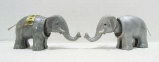 Vintage Elephant Hard Plastic Bobbing Bobble Head Nodder Figures Germany