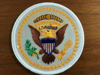 Us Secret Service / Uniformed Division White Embroidered Patch / Without Clutter