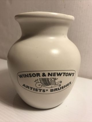 A Vintage Windsor And Newton Brush Pot
