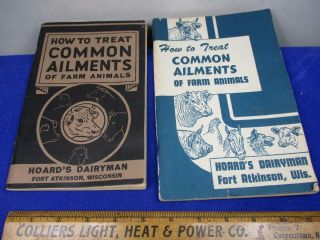 How To Treat Common Ailments Farm Animals Booklets 1945,  1952 Hoard 