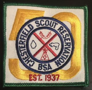 Chesterfield Scout Reservation,  Great Trails Council Bsa 50th Anniversary Patch