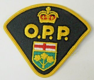 Vintage O.  P.  P.  Ontario Provincial Police Canada Uniform Patch 0