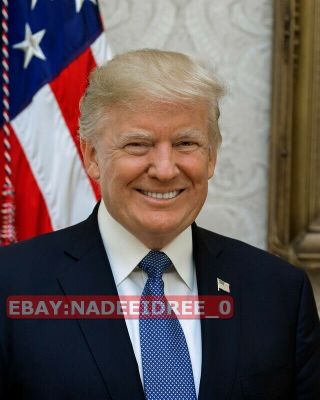 Official Portrait Of President Donald J Trump White House Usa Rare 8x10 Photo