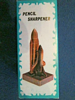 Vintage Space Shuttle Pencil Sharpener Die Cast Miniature Metal 138 Ships