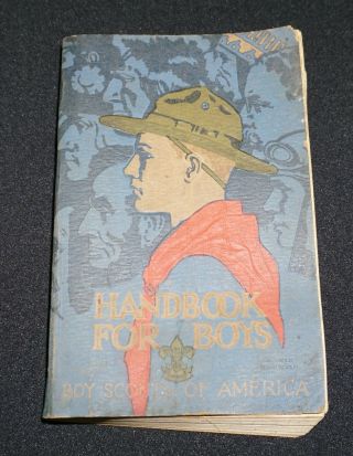 Good Vintage 1930 Boy Scouts Of America Bsa Handbook For Boys,  13th Printing