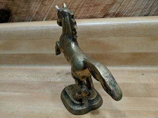Vintage Brass Horse Galloping Figurine Running Horse Statue 17 ounces 3