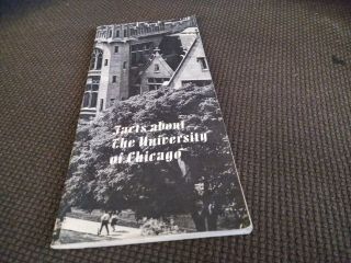 Vintage Brochure Facts About The University Of Chicago 1969 Hyde Park