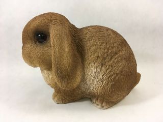 Baby Rabbit Lop Ear Figurine Brown 6 