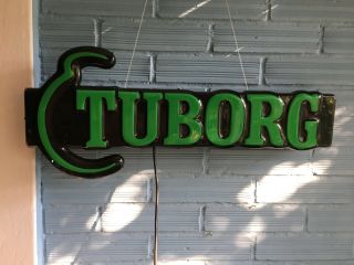 Vintage Tuborg Neon Logo Beer Bar Pub Store Light Sign