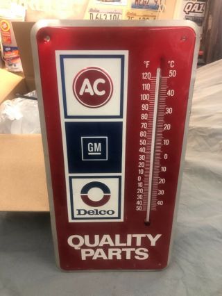 Vintage Ac Delco Gm Chevrolet Chevy Thermometer