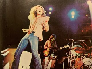 LED ZEPPELIN 1978 LIVE CONCERT SHOT VINTAGE POSTER By Robert Failla Very Good Co 2
