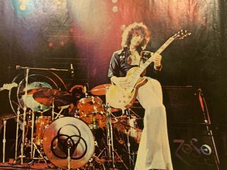 LED ZEPPELIN 1978 LIVE CONCERT SHOT VINTAGE POSTER By Robert Failla Very Good Co 3