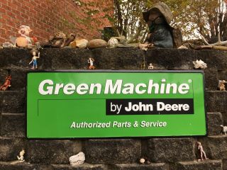 John Deere Green Machine Authorized Parts And Service Sign Vintage