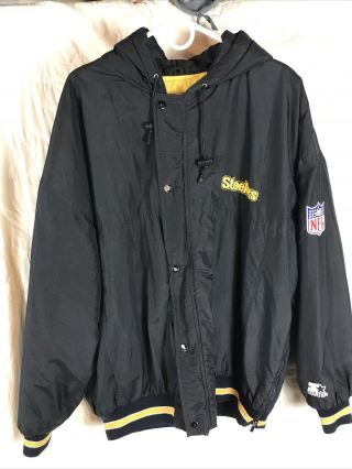 Vintage Pittsburg Steelers Mens Starter Jacket Size Xl