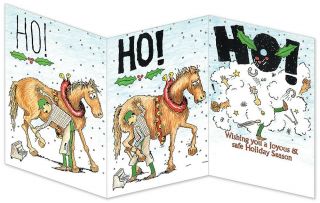 Ho Ho Ho Farrier Blacksmith Horseshoer Christmas Cards