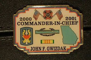 Vintage Vfw Veterans Of Foreign Wars 2000 2001 Commander In Chief John F Gwizdak